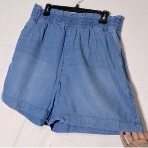 DC Jeans Chambray Tencel Lyocell Stretchy Waist Shorts 14